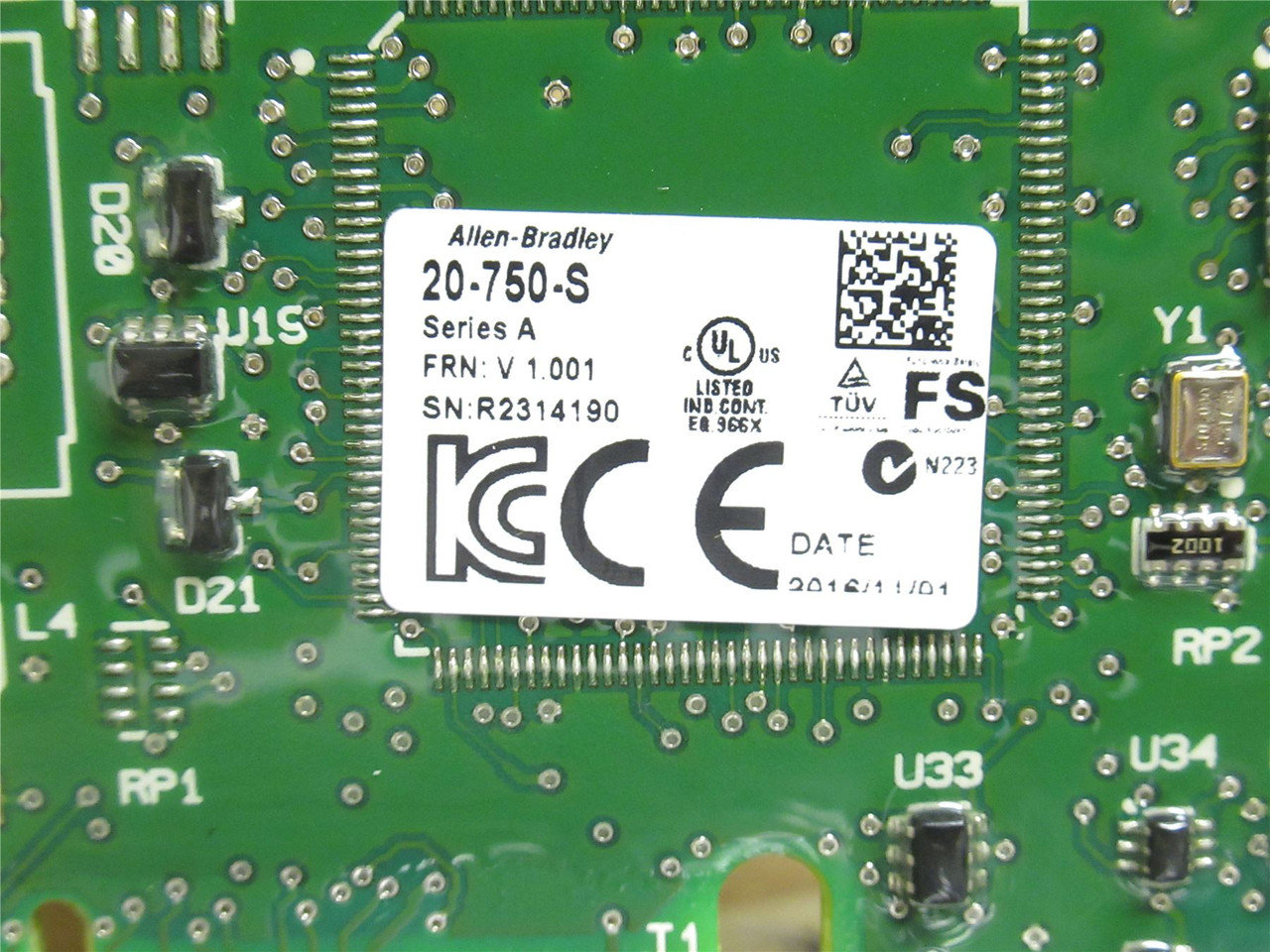 Allen-Bradley 20-750-S; Torque Off Option Module PC Board