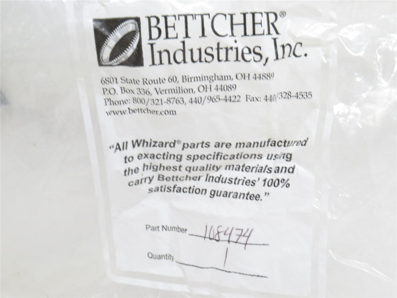 Bettcher 108474; XL Power Cylinder Assembly