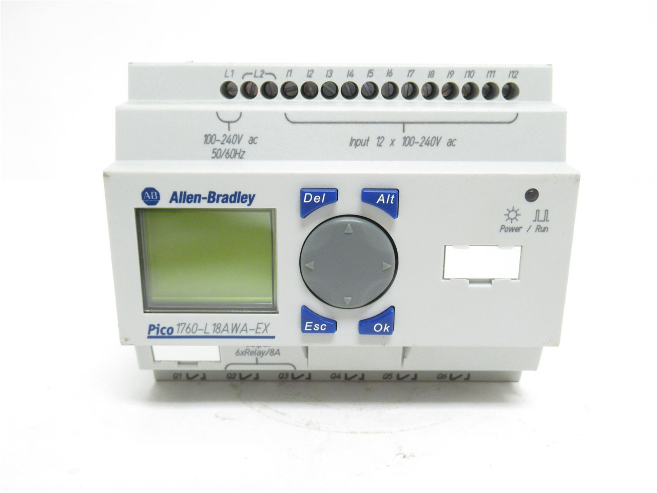 Allen-Bradley 1760-L18AWA-EX; Pico Controller; W/RTC; 18 I/O