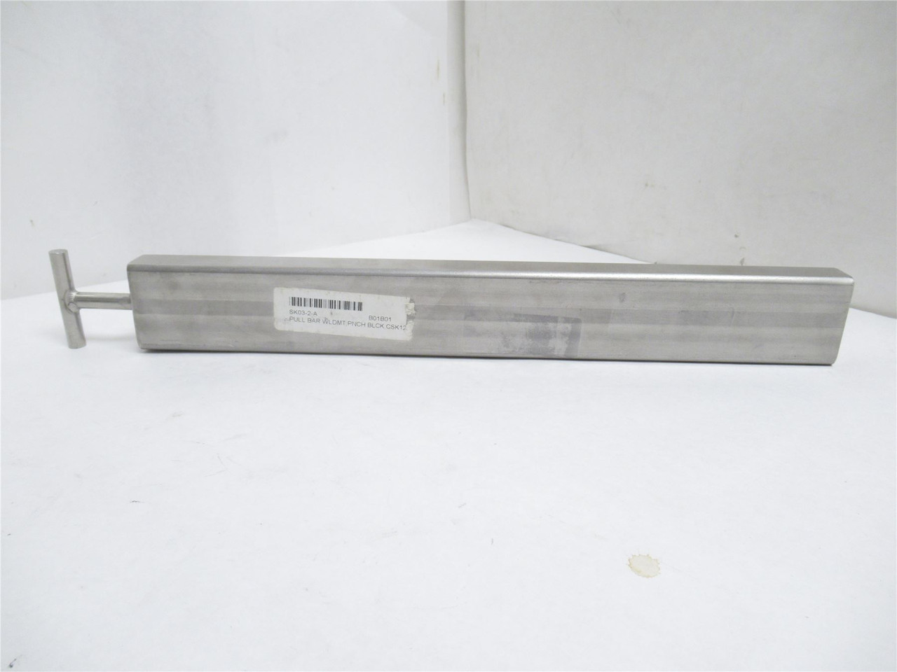 MFG- SK03-2-A; T-Handle Draw Bar Pinch Block SS; 15-1/8' long