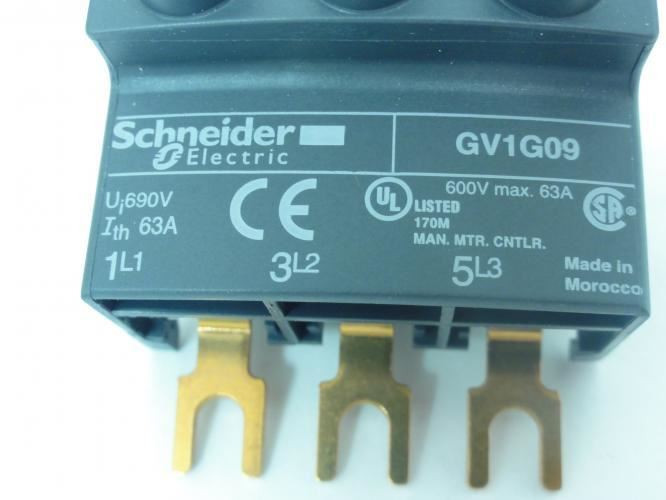 Schneider GV1G09; Terminal Block; 63A; 600V; 3 Pole