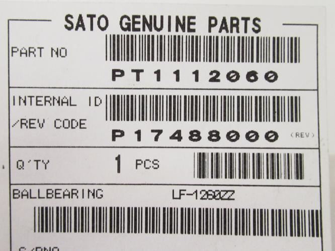 SATO PT1112060 ; Platen Bearing (Inner) M8460SE
