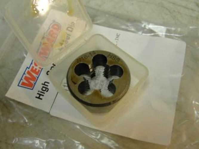 Westward 2LWX5; Round Solid Die; 7/16"-14; Right Hand