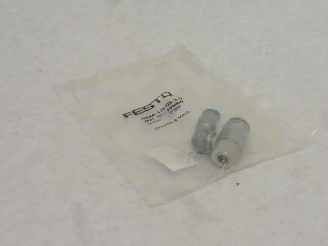 Festo GRXA-1/8-QS-3-D; One Way Flow Control Valve; 1/8"; 195809