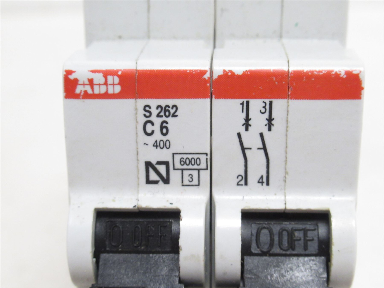ABB S262-C6; Circuit Breaker; 6A; 2P; 270/480V; Screw Terminal