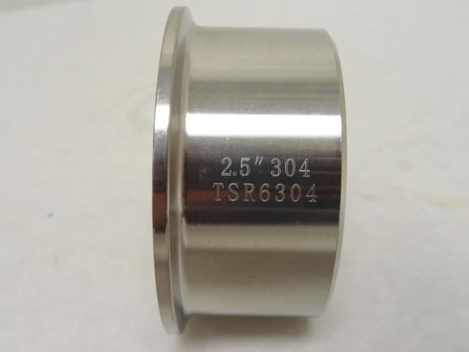 Industry-Std 11L879; Sanitary Ferrule; SS-304; Size: 2-1/2"
