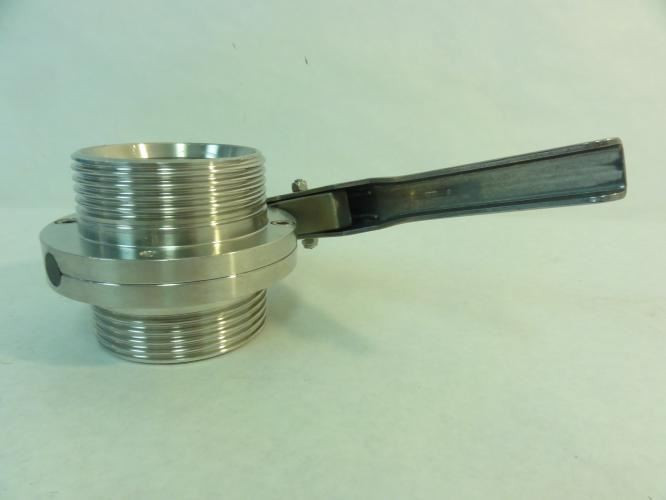 MFG- DZZ021; Butterfly Valve; SS; 2" Size DIN11851