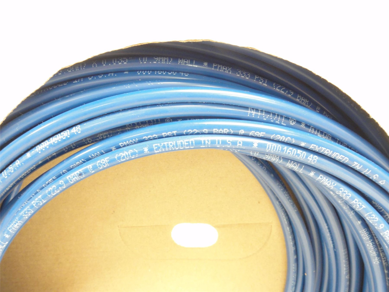 Nycoil 61443; Box-100'; Blue Nylon Tube; 1/4"OD x 0.35" Wall