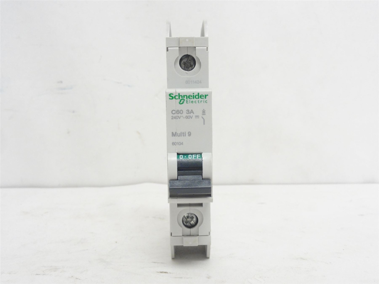 Schneider 60104; Mini-Circuit Breaker; 3A; 1P; 240VAC