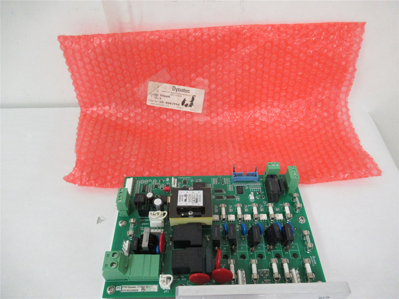 ITW Dynatec 111668 REVT; PLC Board for Pump Controller