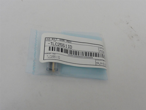 IC TLC2551ID, Analog to Digital Converter, 1 input, 12 bit 5V