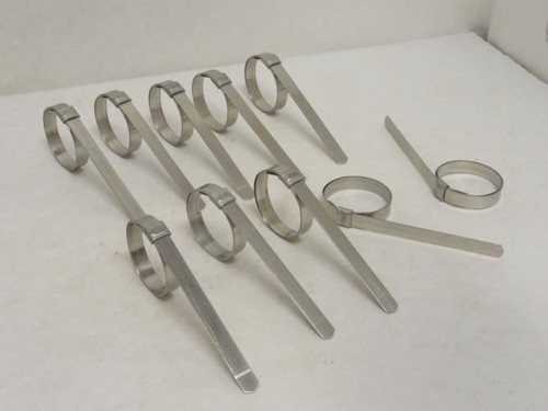 ITW HBJS202SS; Lot-10 Strapbinder Hose Clamp; SS; 1-3/8"ID ITW HBJS202SS; Lot-10 Strapbinder Hose Clamp; SS; 1-3/8"ID