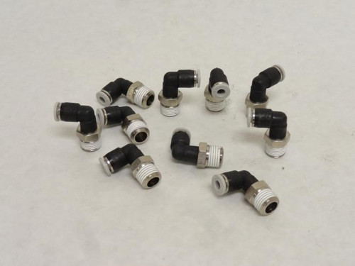 Festo QSL-H-1/4-3/16-U-M; Lot-10; L-Fittings 533237; 1/4"NPT Festo QSL-H-1/4-3/16-U-M; Lot-10; L-Fittings 533237; 1/4"NPT