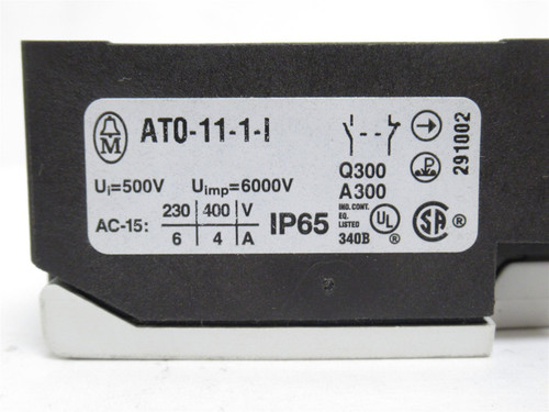 Moeller AT0-11-1-I; Roller Limit Switch; 230-400VAC; IP65
