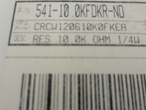 Vishay CRCW120610K0FKEA; Lot-375 Chip Resistors; 10 kOhms