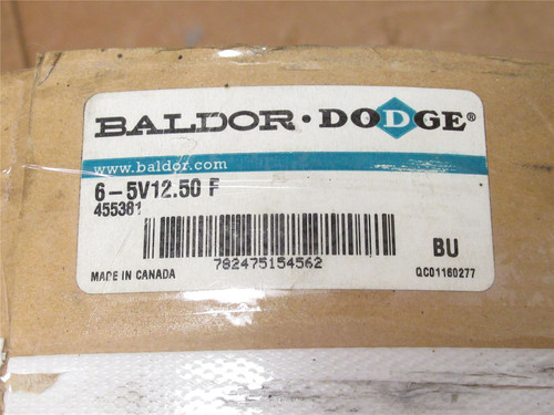 Baldor 6-5V12.50 F; Bushed V-Belt Sheave; 455381; 6-Groove