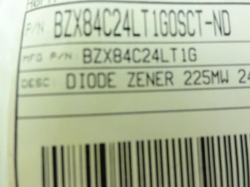 ON Semiconductor BZX84C24LT1G; Lot-107 Zener Diodes 24V; 3 Pins