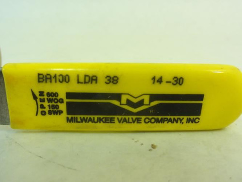 Milwaukee Valve BA100 LDA 38; Bronze Ball Valve; 3/8" NPT