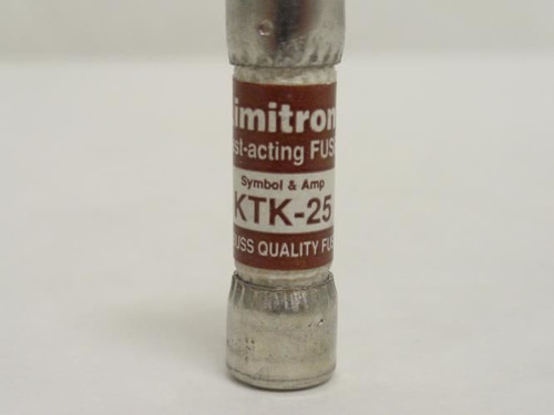 Bussmann KTK-25; Fast Acting Fuse; 25A; 600VAC