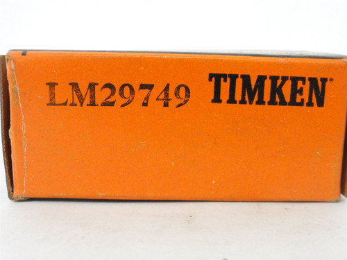 Timken LM29749; Roller Bearing Cone; 1-1/2"ID; 0.72" W