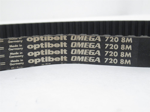 Optibelt 720-8M-25; Omega Timing Belt; 720mm Long; 25mm Wide