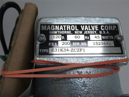 Magnatrol E31K34-ZCZF1; Solenoid Valve; SS; 1" Flange; 200PSI