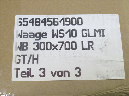 Bizerba 65484561900; Frame W/Motor For Scale Conveyor; 700mm