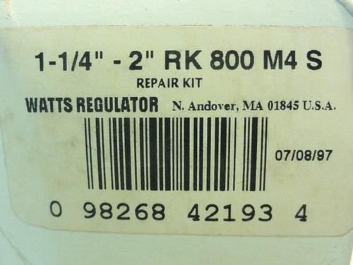 Watts 887712; Repair Kit; 1-1/4-2" RK 800M4 S