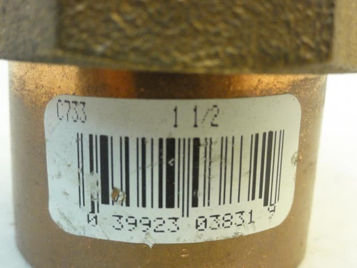 Nibco C733-11/2; Cast Bronze w/Copper Adapter 1-1/2" Tube Size