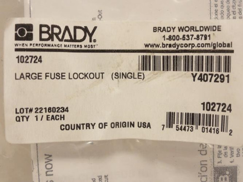 Brady 102724; Large Fuse Lockout (Single)