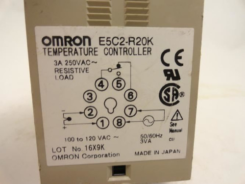 Omron E52C2-R20K; Temperature Control 250VAC; 3A