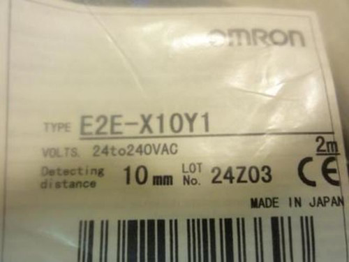 Omron E2E-X10Y1; Proximity Sensor 24-240Vac