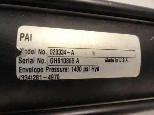 PAI 020334-A; Hydraulic Cylinder; 2-1/2"ID x 12" Strole