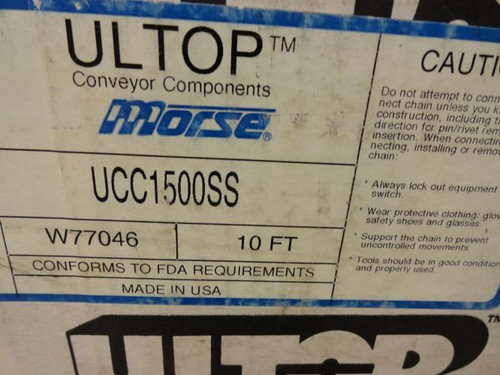 Morse W77046; Conveyor Belt UCC1500SS 10ft x 15"W