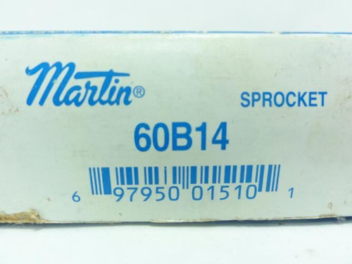 Martin 60B14-3/4; Sprocket # 60 14T 3/4"ID