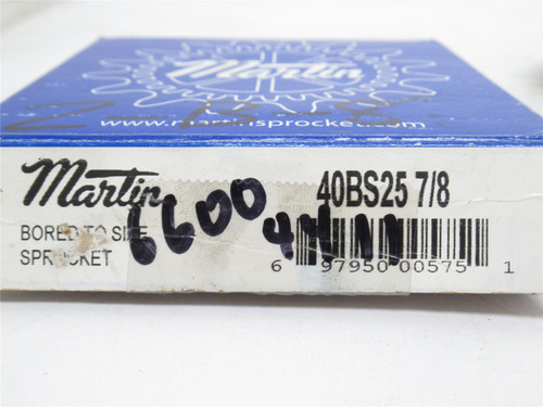 Martin 40BS25 7/8; Sprocket #40; 25 Teeth; 7/8"ID