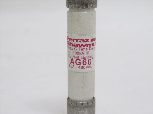 Ferraz-Shawmut AG60; Time Delay Fuse; 60A; 480VAC