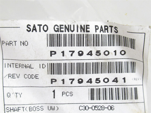 Sato P17945010; Boss UW Shaft; SS; 5/16"OD x6" Long