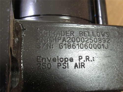 Schrader PAD110821 45.750; Air Cylinder; 45" Stroke; 250PSI Schrader PAD110821 45.750; Air Cylinder; 45" Stroke; 250PSI