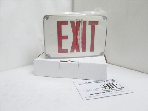 Exitronix VEX-WP-1-WB-WH; Weatherproof LED Exit Sign Exitronix VEX-WP-1-WB-WH; Weatherproof LED Exit Sign