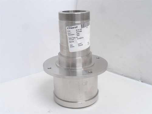 Marel 4117455; Shaft Transfer Hub Assy; SS; 60mmID