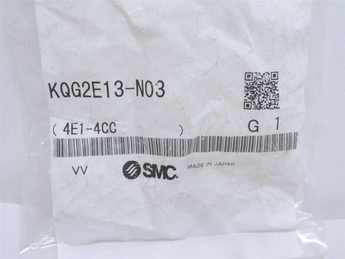 SMC KQG2E13-N03; Push-In Straight Tube Fitting; SS-316; 1/2"