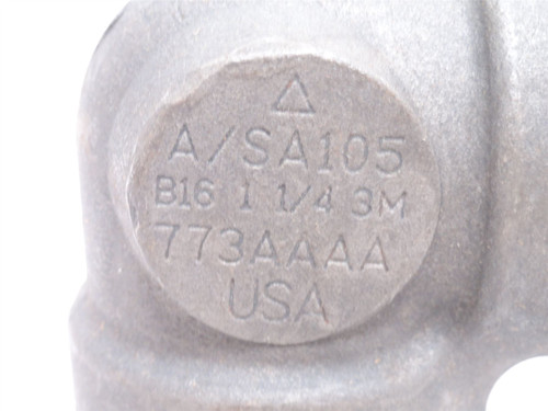 Industry-Std 1MMU7; Black Iron Pipe Elbow; 90Deg; 1-1/4NPT