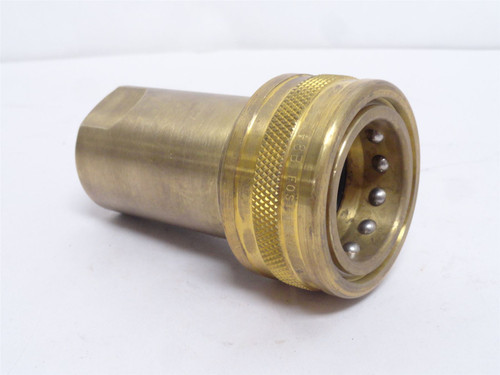 Foster H8B; Brass Two-Way Shut-off Socket; Size: 1"QD x 1NPT