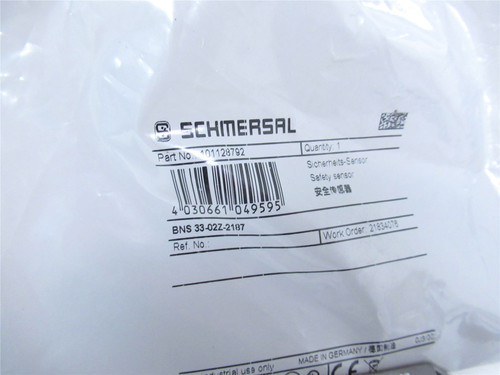Schmersal BNS 33-02Z-2187; ProximitySensor 1-NO 1-NC