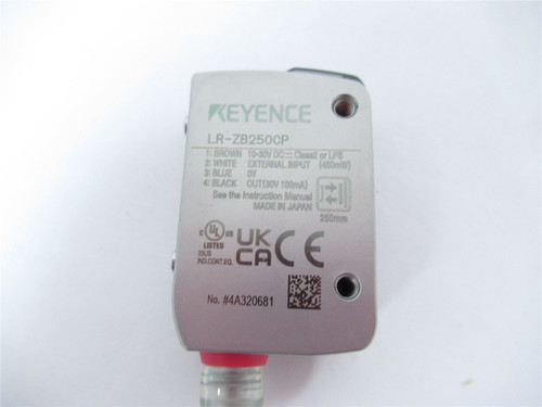 Keyence LR-ZB250CP;  LASER SENSOR 250 MM M8CONNECTOR10-30VDC