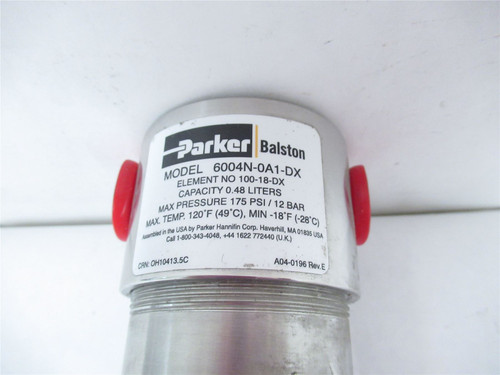 Parker 6004N-0A1-DX; Pneumatic Air Filter 1/2"NPT Female Port