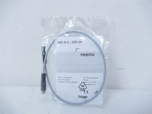 Festo SME-8-S LED-24; Proximity SensorT SlotM8 3-PinM8 Plug