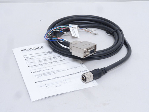 Keyence OP-87527; Control Cable NFPA79; 2m; For D-Sub 9-Pin