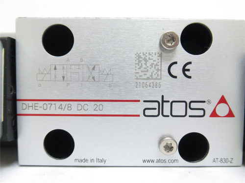 Atos DHE0714/8X24DC; Double Solenoid Valve; 24VDC; 3-Pos